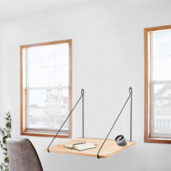 Estante de pared CM-002 madera negro Practica Hogar