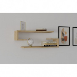 Estante de pared Eldo roble zafiro Practica Hogar