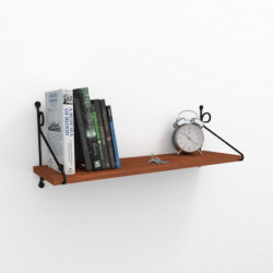 Estante de pared Seramoni nogal Practica Hogar