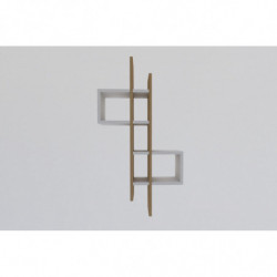 Estante de pared Emse zafiro roble blanco Practica Hogar