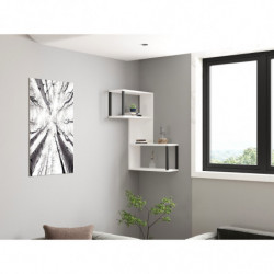 Estante de pared Lecco blanco Practica Hogar