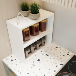 Mueble de cocina Rostock L2037 blanco Practica Hogar