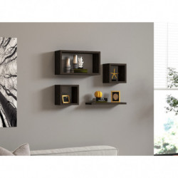 Estante de pared Babi antracita Practica Hogar