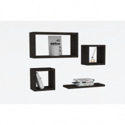 Estante de pared Babi antracita Practica Hogar