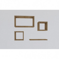 Estante de pared Babi roble zafiro Practica Hogar