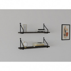 Estante de pared Reco antracita Practica Hogar