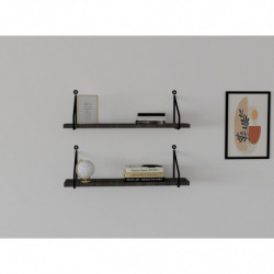 Estante de pared Reco antracita Practica Hogar