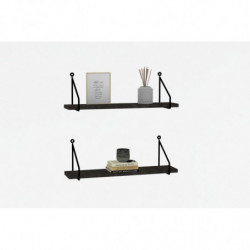 Estante de pared Reco antracita Practica Hogar