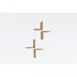 Estante de pared Face zafiro Practica Hogar