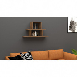 Estante de pared Nell nogal Practica Hogar