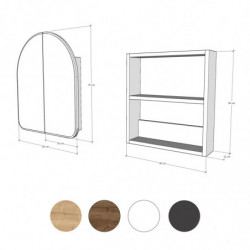 Mueble de baño Hope Cabinet blanco Practica Hogar