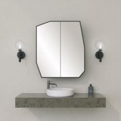 Mueble de baño Quartz Cabinet negro Practica Hogar
