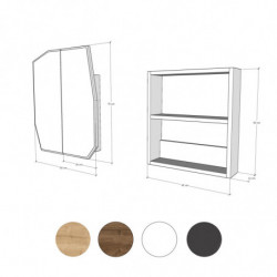Mueble de baño Quartz Cabinet negro Practica Hogar