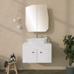 Mueble de baño Quartz Cabinet blanco Practica Hogar