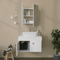 Mueble de baño Quartz Cabinet blanco Practica Hogar
