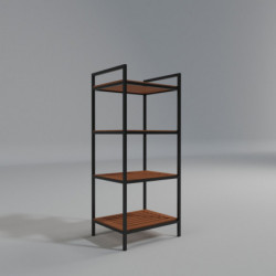 Mueble de baño Wismar L2040 negro nogal Practica Hogar