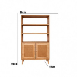 Librería Jüt roble Practica Hogar