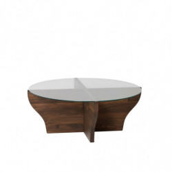 Mesa de centro Amphora nogal Practica Hogar