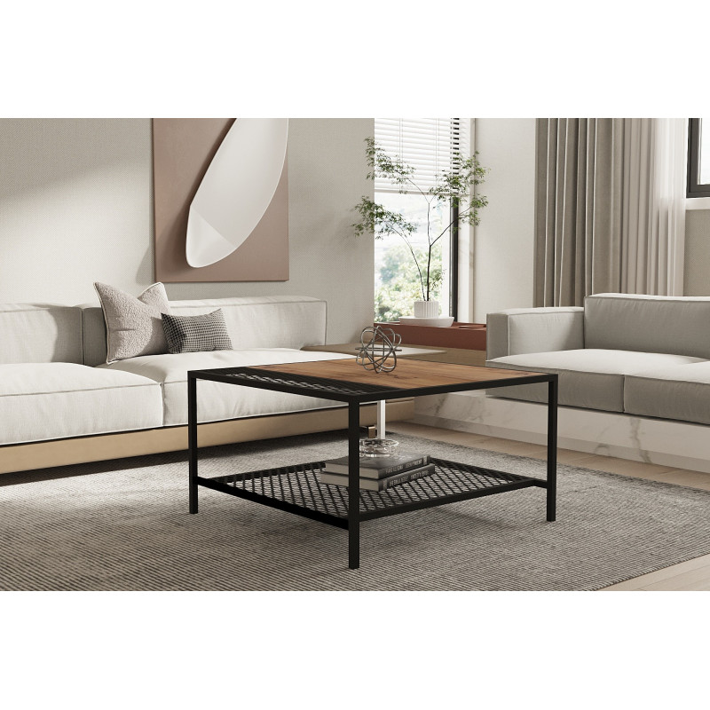 Mesa de centro Dubois pino atlántico negro Practica Hogar