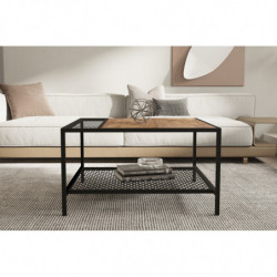 Mesa de centro Dubois pino atlántico negro Practica Hogar