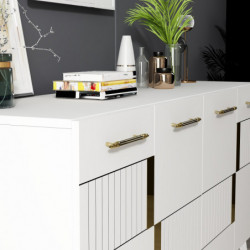 Aparador Moda Blanco Oro Practica Hogar