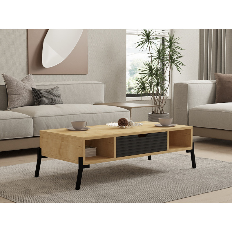 Mesa de centro Faro zafiro roble antracita Practica Hogar Mesa de centro Faro zafiro roble antracita Practica Hogar