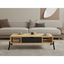 Mesa de centro Faro zafiro roble antracita Practica Hogar