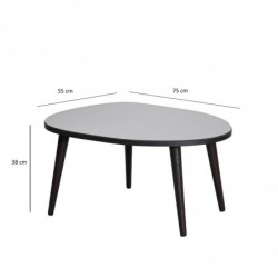 Mesa de centro Gusto Fume humo negro Practica Hogar