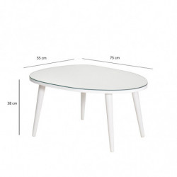 Mesa de centro Gusto blanco Practica Hogar