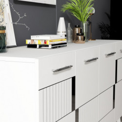 Aparador Moda Blanco Plata Practica Hogar