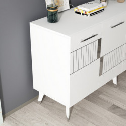 Aparador Moda Blanco Plata Practica Hogar