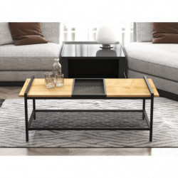 Mesa de centro Mata negro nogal Practica Hogar