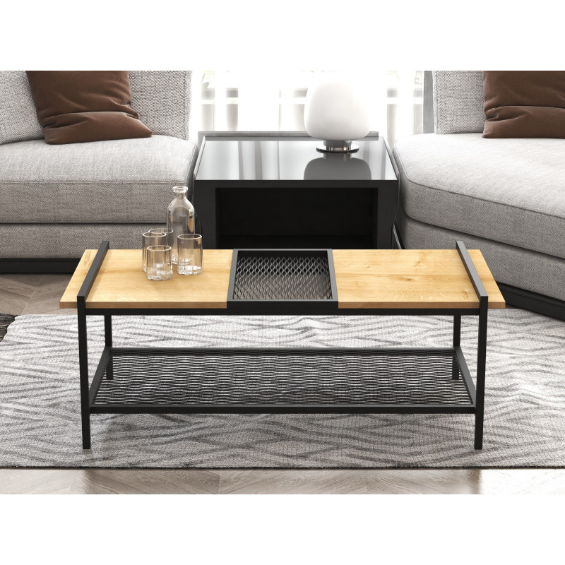 Mesa de centro Mata negro nogal Practica Hogar Mesa de centro Mata negro nogal Practica Hogar