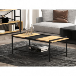 Mesa de centro Mata negro nogal Practica Hogar