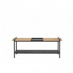 Mesa de centro Mata negro nogal Practica Hogar