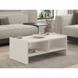 Mesa de centro Pera blanco Practica Hogar
