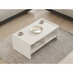 Mesa de centro Pera blanco Practica Hogar