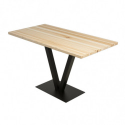 Mesa comedor Sun Tabl Silver abedul plata negro Practica Hogar