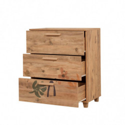 Cómoda Leva Gravis Leaf pino atlántico Practica Hogar