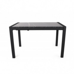 Mesa de comedor extensible Silva-1012 negro Practica Hogar