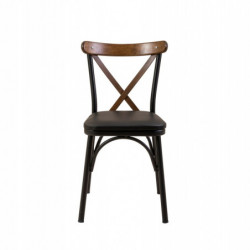 Set mesa comedor extensible y sillas (4 piezas) Oliver negro Practica Hogar