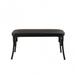Set mesa comedor extensible y sillas (4 piezas) Oliver negro Practica Hogar