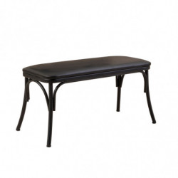 Set mesa comedor extensible y sillas (4 piezas) Oliver negro Practica Hogar