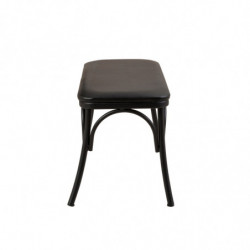 Set mesa comedor extensible y sillas (4 piezas) Oliver negro Practica Hogar