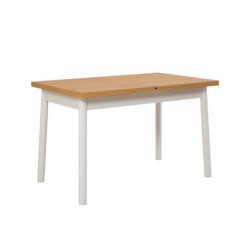 Set mesa comedor extensible y sillas (4 piezas) Oliver blanco Practica Hogar