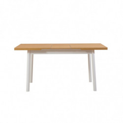 Set mesa comedor extensible y sillas (4 piezas) Oliver blanco Practica Hogar