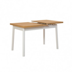 Set mesa comedor extensible y sillas (4 piezas) Oliver blanco Practica Hogar