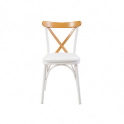 Set mesa comedor extensible y sillas (4 piezas) Oliver blanco Practica Hogar