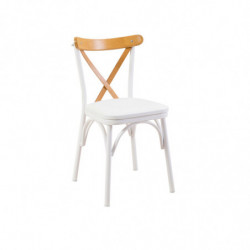 Set mesa comedor extensible y sillas (4 piezas) Oliver blanco Practica Hogar