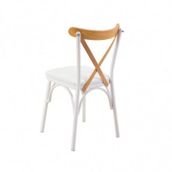 Set mesa comedor extensible y sillas (4 piezas) Oliver blanco Practica Hogar